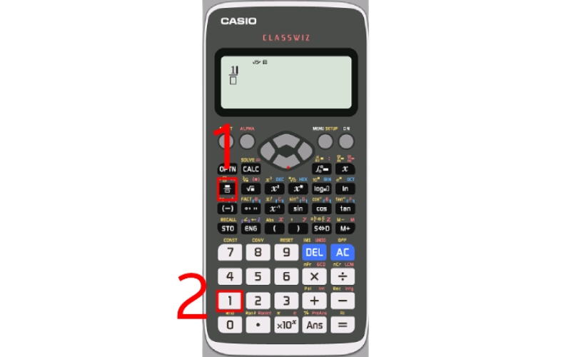 Cách tính cot trên máy tính Casio