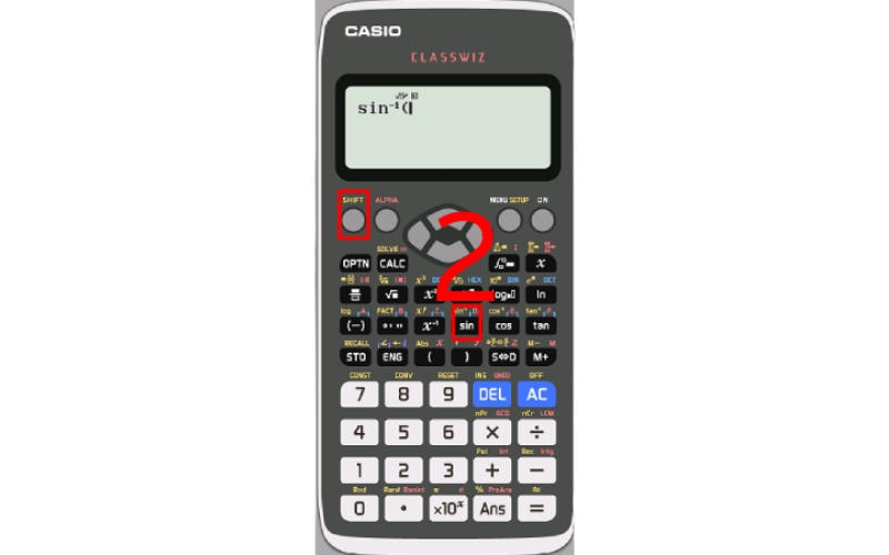 Cách tính sin trên máy tính Casio