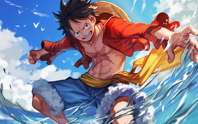Hình nền macbook Anime Luffy