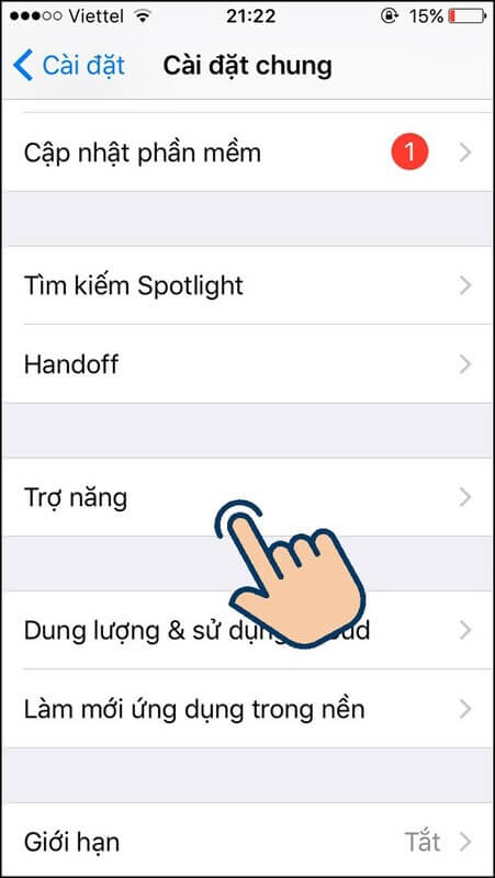 Cách mở nút home ảo với phiên bản iOS 12 trở về trước 3