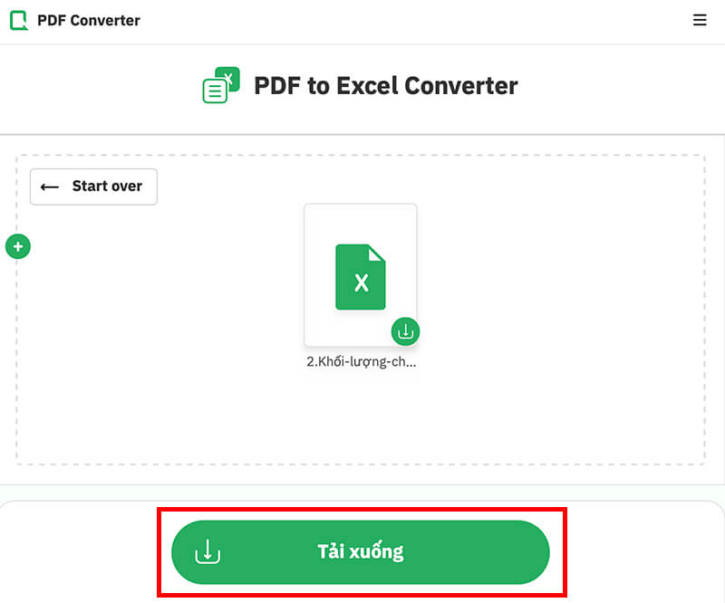 Chuyển file thông qua PDF Converter 3