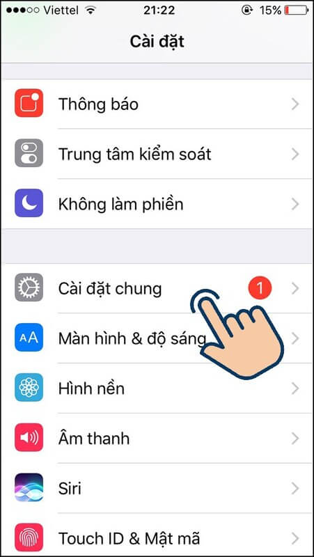 Cách mở nút home ảo với phiên bản iOS 12 trở về trước 2