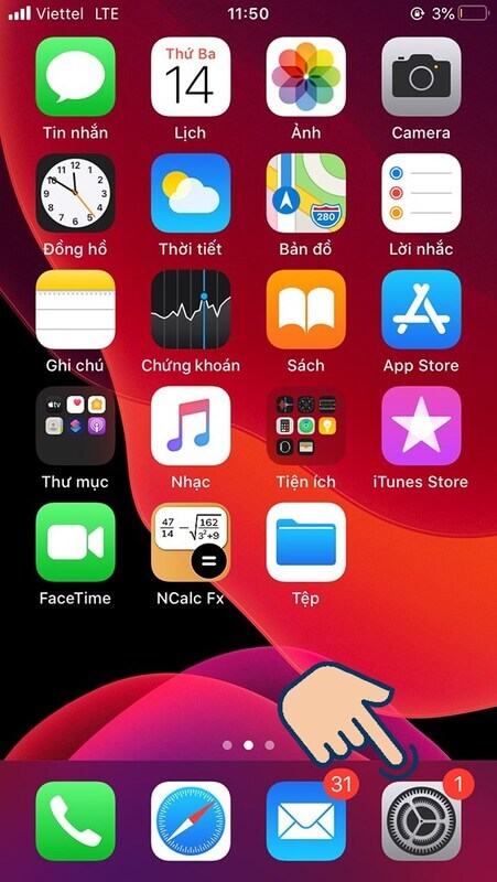 Cách bật nút home ảo với phiên bản iOS 13 trở lên 1