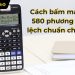 Cách bấm máy tính 580 phương sai độ lệch chuẩn chính xác