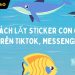 cách lấy sticker con cá