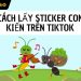 cách lấy sticker con kiến