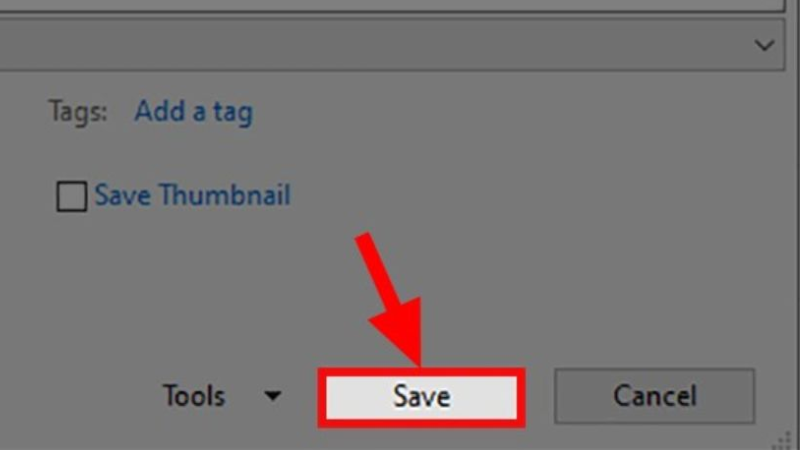 Cách lưu file Word bằng Save