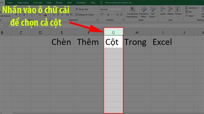 Thêm cột/hàng mới