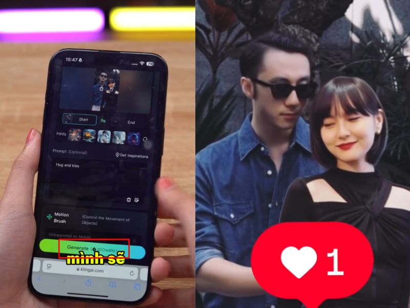 cách tạo video AI ghép với idol
