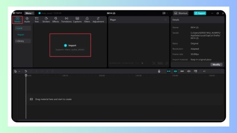 cách xóa chữ trên video bằng CapCut PC