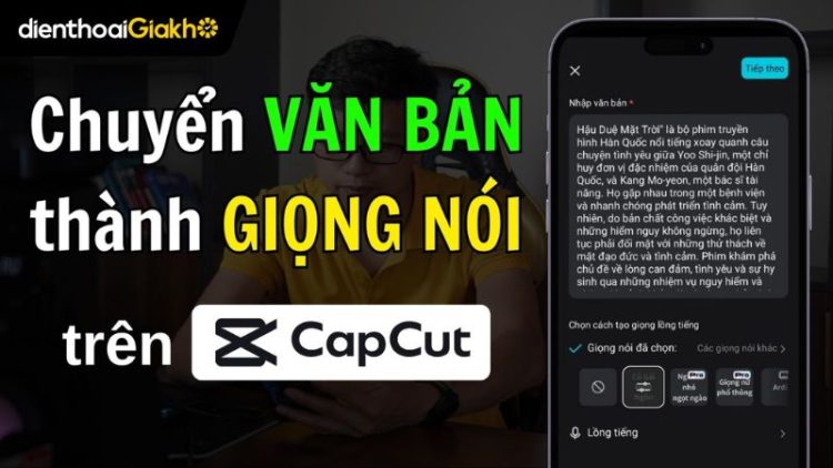 chuyển văn bản thành giọng nói trên CapCut PC