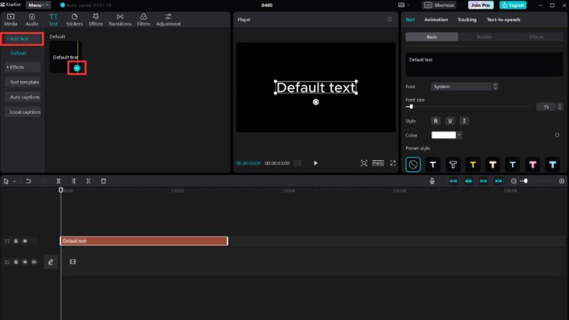 Bước 1: Tạo dự án mới và import video