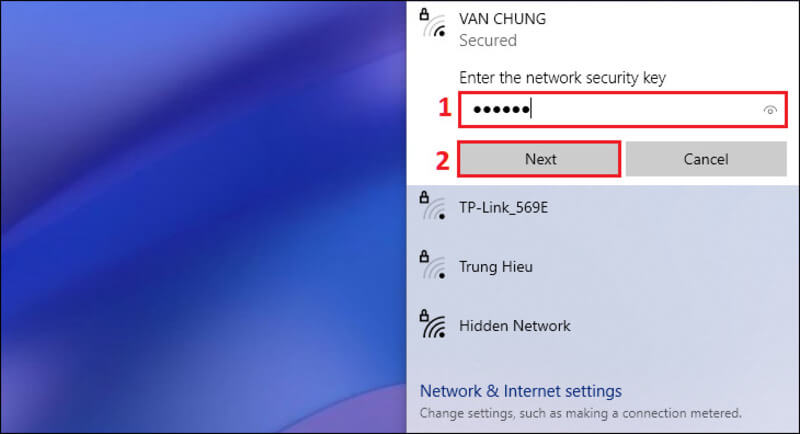Dùng Action Center để bật WiFi trên máy Win 10 2