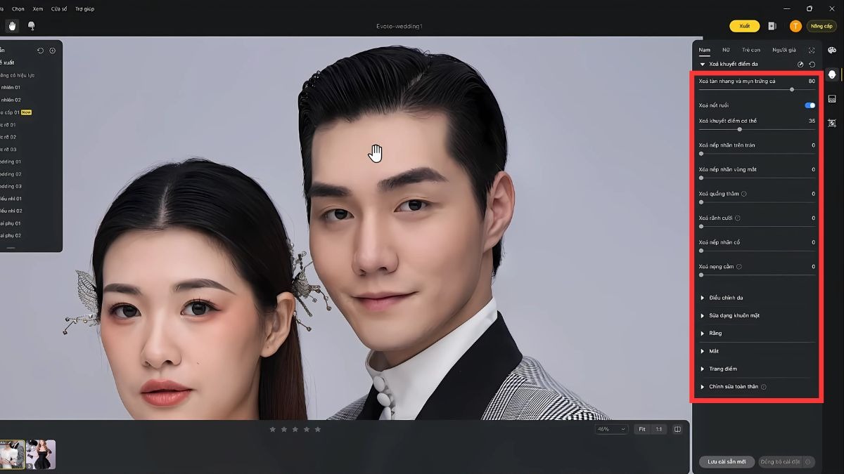 Retouch chân dung