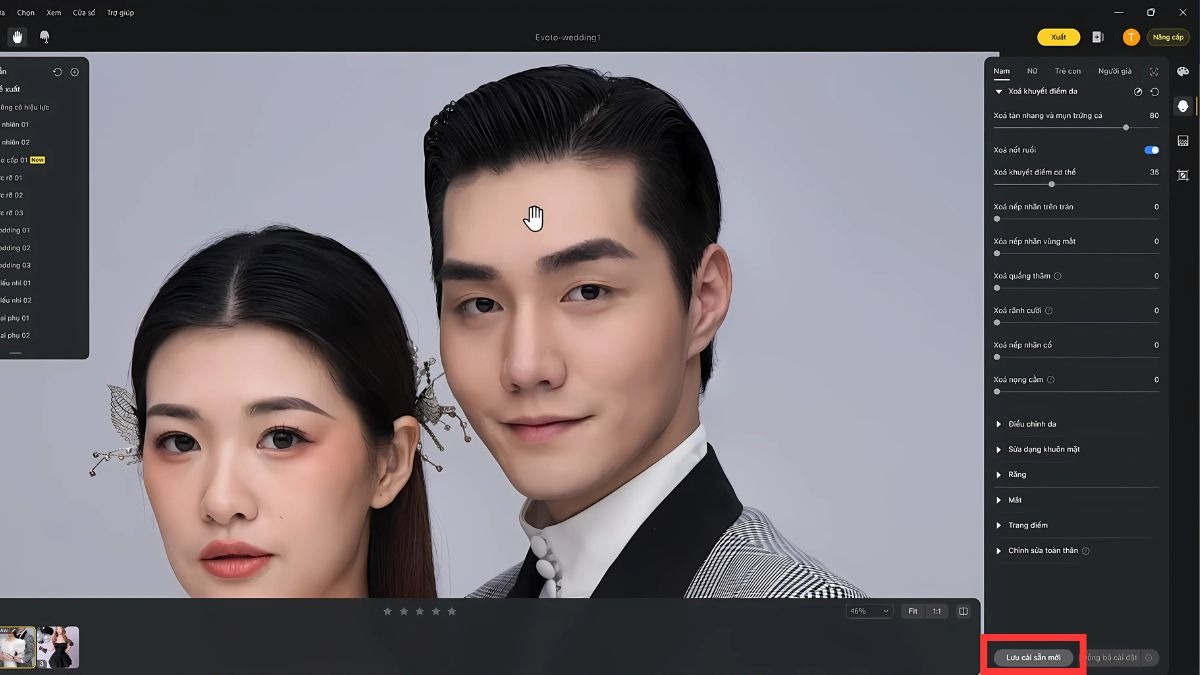 Retouch chân dung