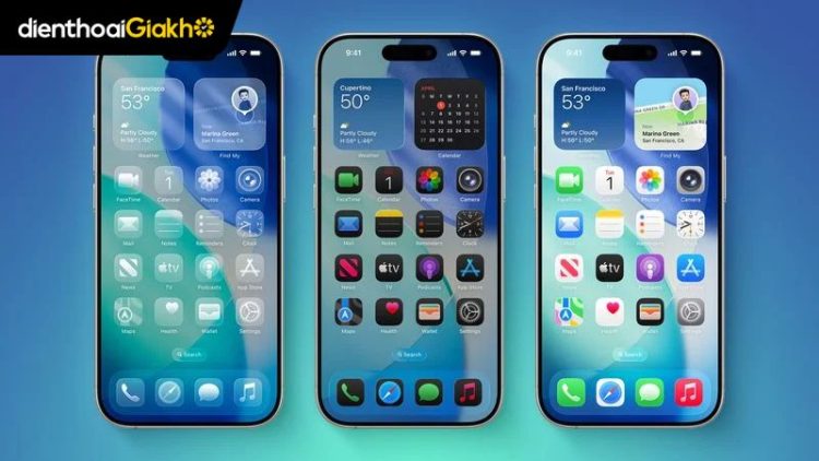 giảm Liquid Glass iOS 26