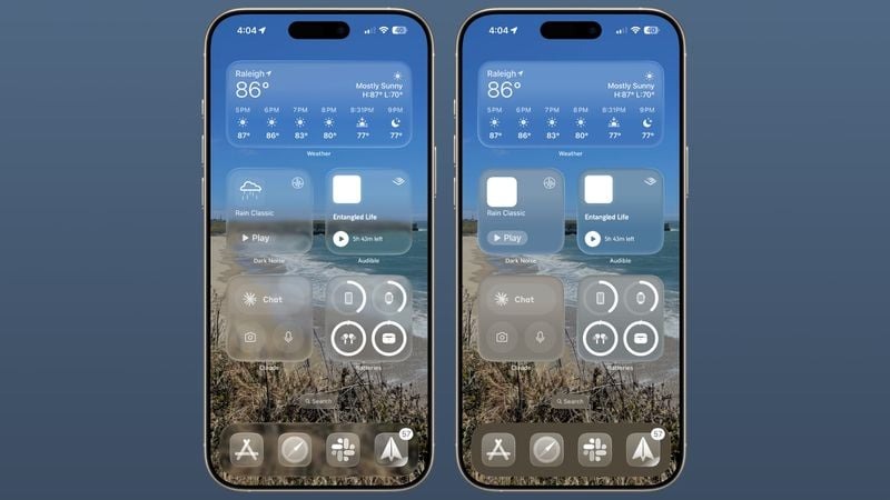 giảm Liquid Glass iOS 26 