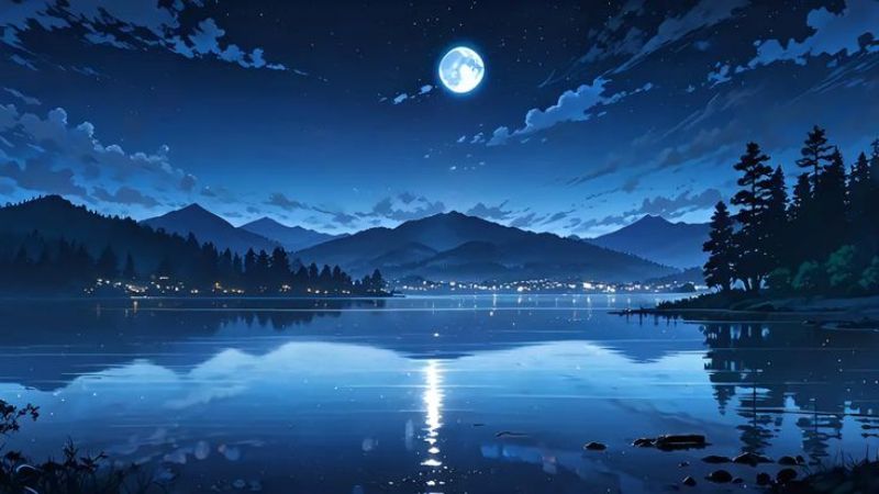 Hình nền biển đêm cho máy tính ful HD