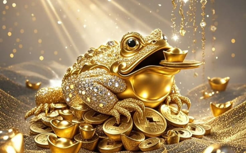 hình nền cóc ngậm vàng