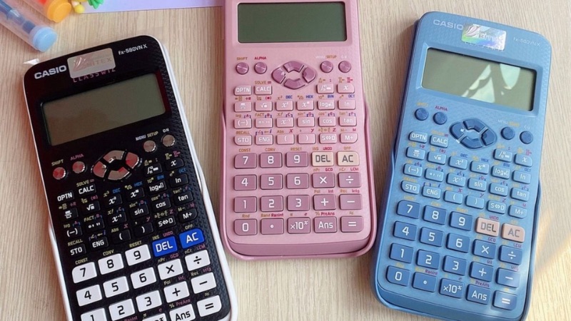 Nhận biết máy tính Casio fx-580VN hết pin