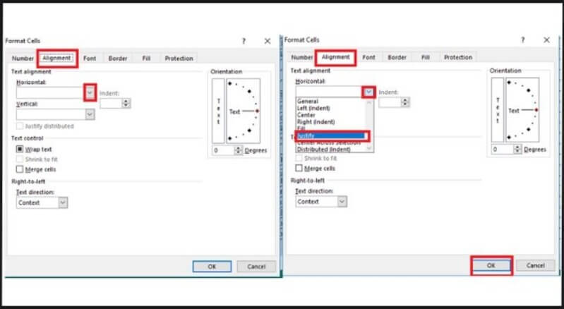 cách xuống dòng trong 1 ô excel