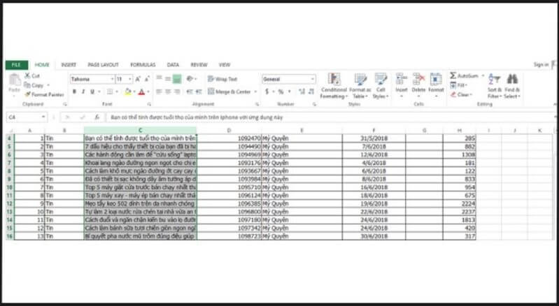 Hướng dẫn xuống dòng bằng Wrap Text