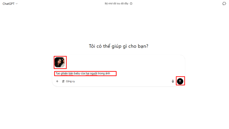 tạo ảnh em bé từ ảnh 2 người