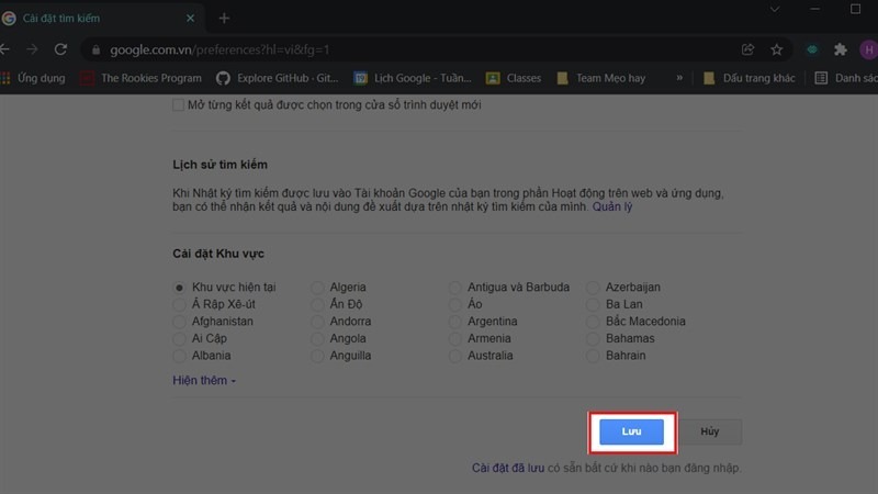 Cách tắt Safe Search trên Google bằng máy tính 4