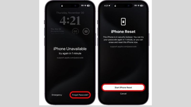 Tắt tính năng trì hoãn bảo mật trên iPhone mà không cần Face ID 