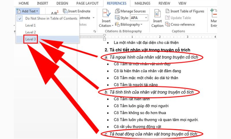 xác định mục nhỏ