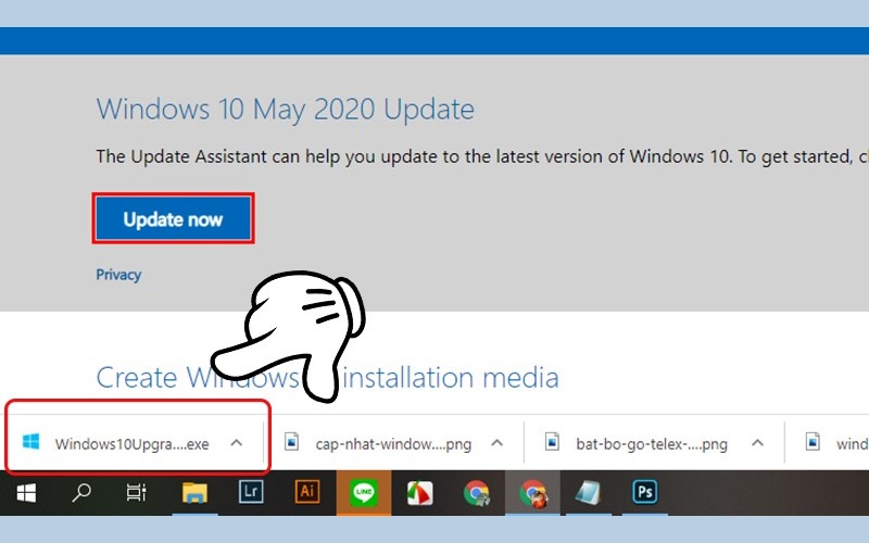 Cập nhật bằng công cụ Update Assistant
