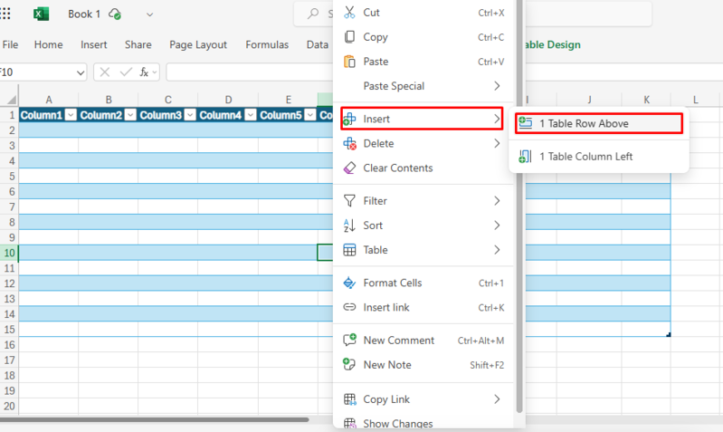 cách thêm dòng trong excel
