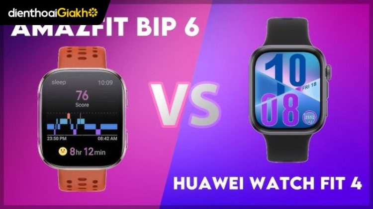 amazfit bip 6 vs huawei watch fit 4