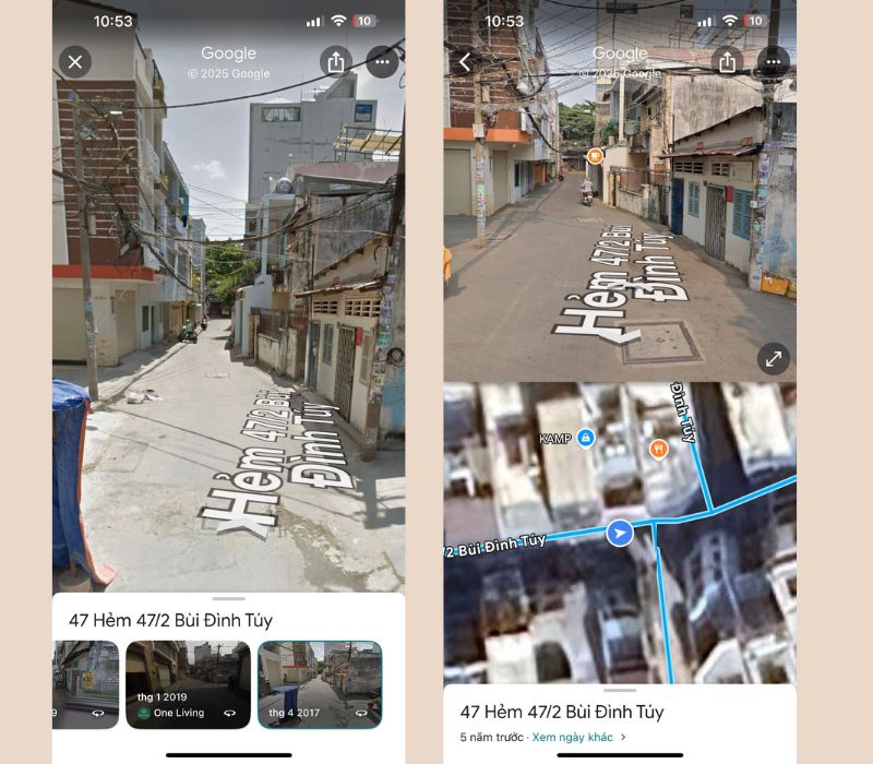 cách chỉnh năm trên Google Map