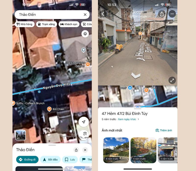 cách chỉnh năm trên Google Map