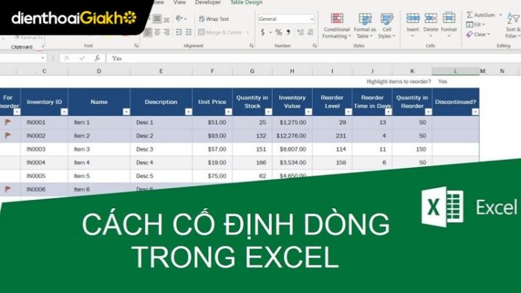 cach-co-dinh-dong-trong-excel