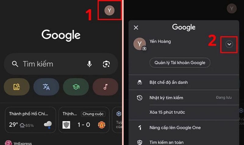 Quản lý nhiều tài khoản Google hiệu quả