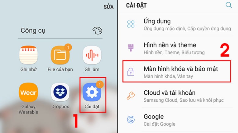 cách đổi mật khẩu điện thoại Android