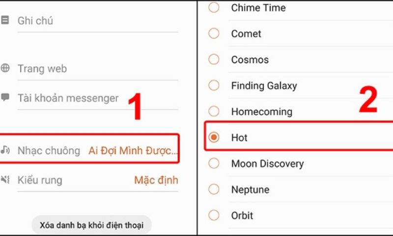 cách đổi nhạc chuông điện thoại Samsung 