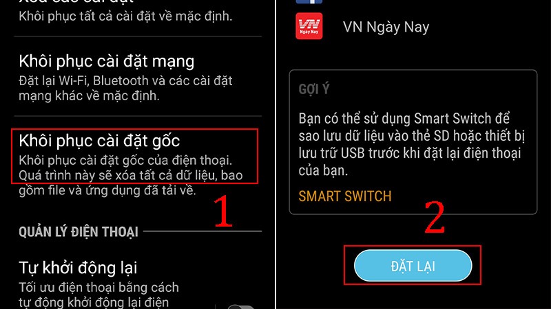 cách giải phóng dung lượng Samsung