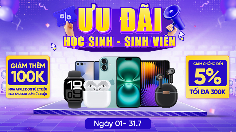ƯU ĐÃI HỌC SINH – SINH VIÊN