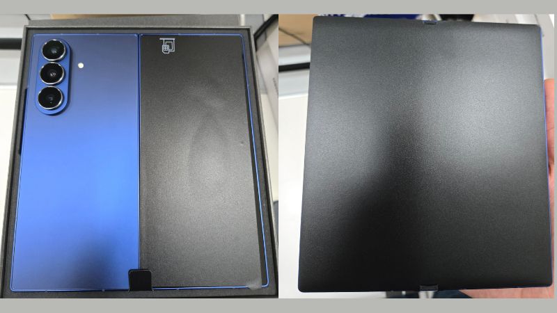 Galaxy Z Fold 7 màu xanh