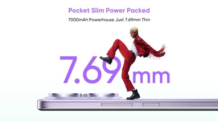 Chip Dimensity 7300+, màn hình cong 144Hz, pin 7.000mAh