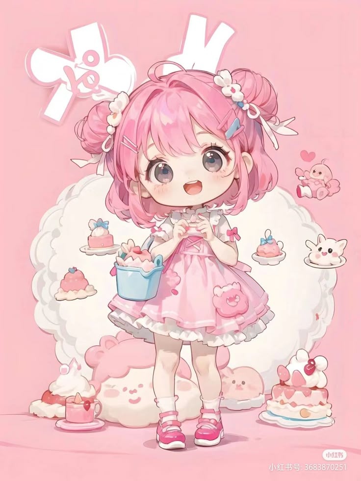 hinh-nen-chibi-mau-hong
