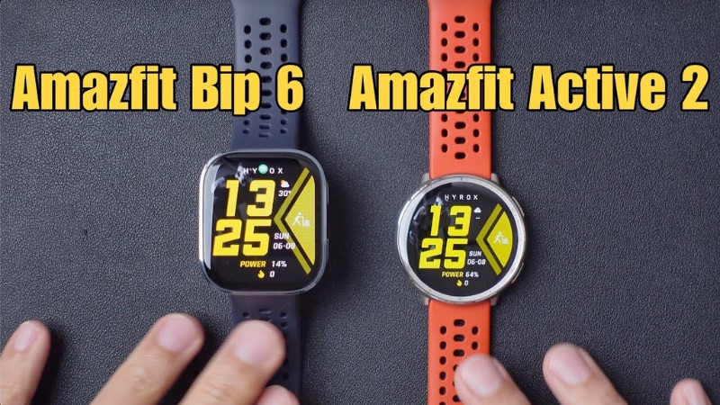 Màn hình Amazfit Bip 6 vs Active 2