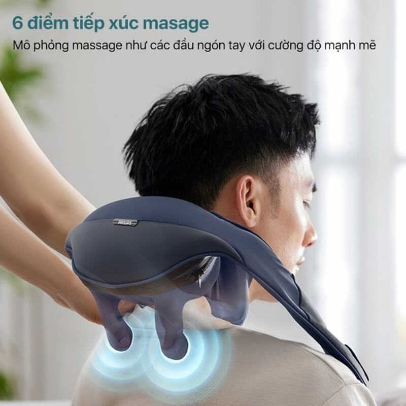 Máy massage cổ vai gáy PHILIPS PPM3522 có nhiều tính năng hiện đại