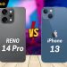 iPhone 13 và Oppo Reno 14