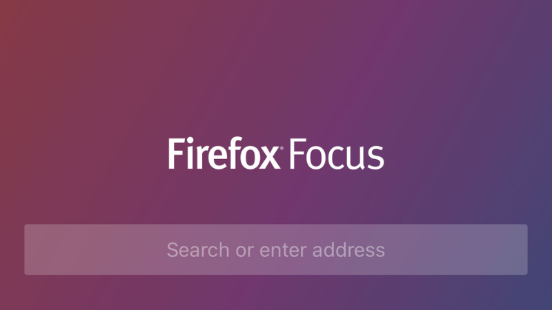 Phần mềm chặn quảng cáo trên điện thoại Firefox Focus