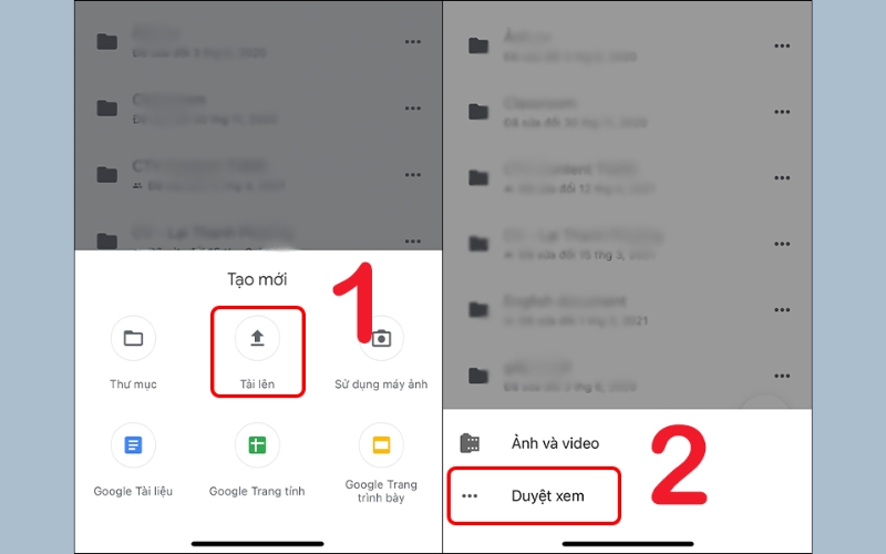 sau đó tiếp tục nhấn vào Duyệt xem