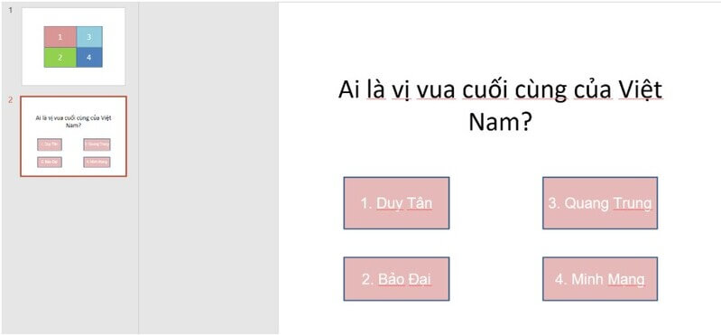 Cách tạo trò chơi đoán hình trên PowerPoint bước hai 3